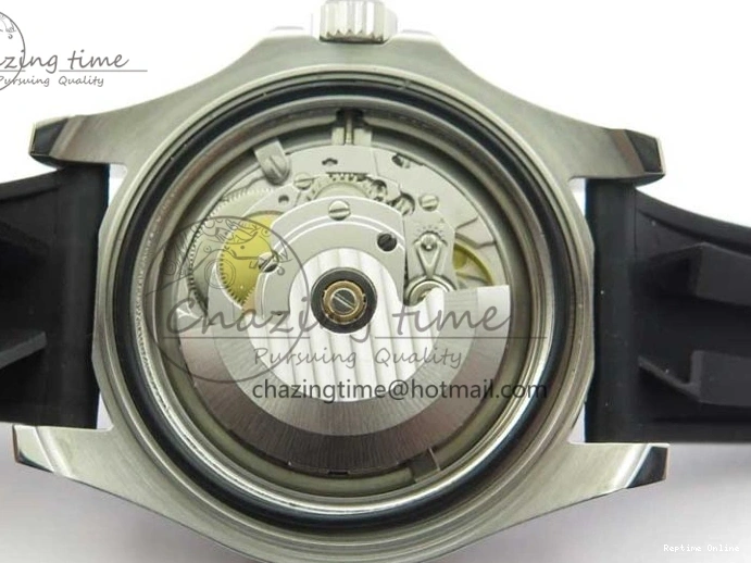 0416 Yacht-Master 116655 ARF SS Custom Made Black Ceramic Bezel on Oysterflex Rubber Strap A HighPerformance 3064